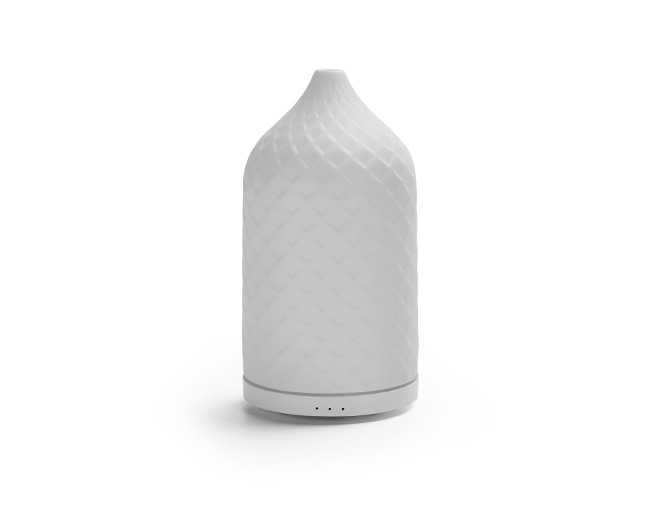 Hiro-ABS base cerámica cubierta difusor de aromaterapia con luz